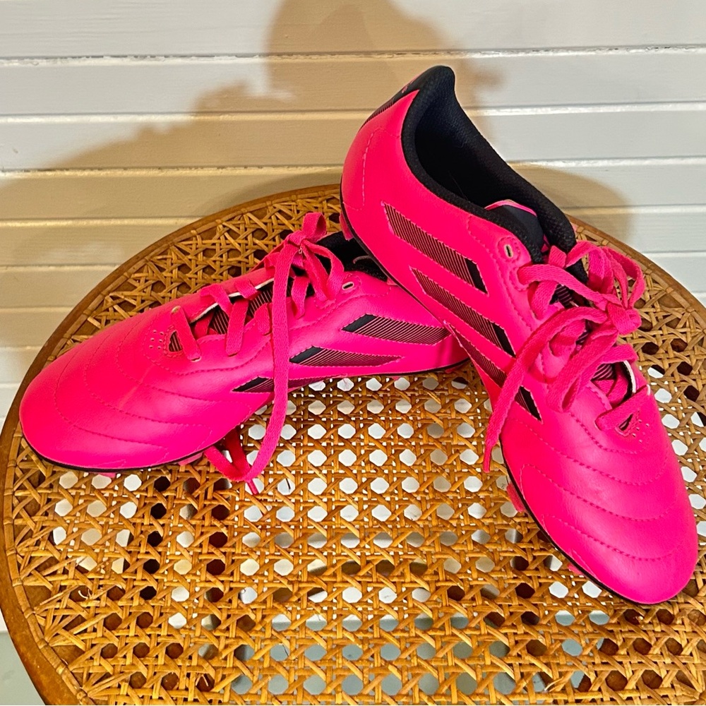 Nike Black and Pink Girls Soccer Cleats